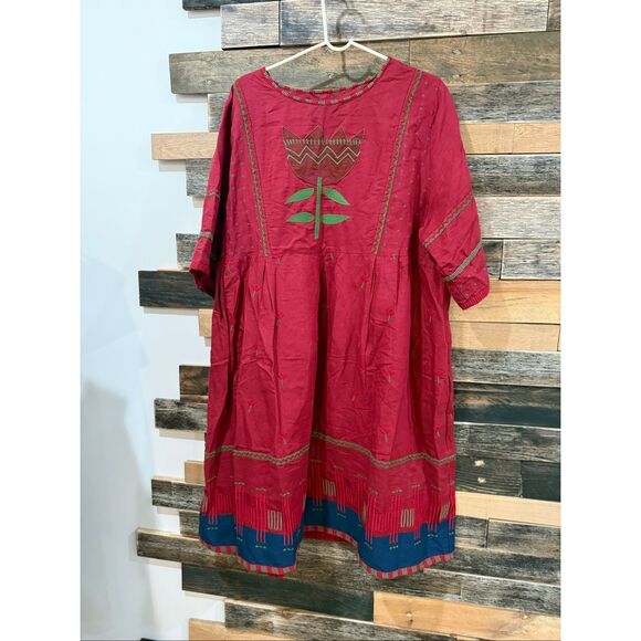 Gudrun Sjoden Uniqum oversized boho lagenlook dress size XL - Picture 2 of 9